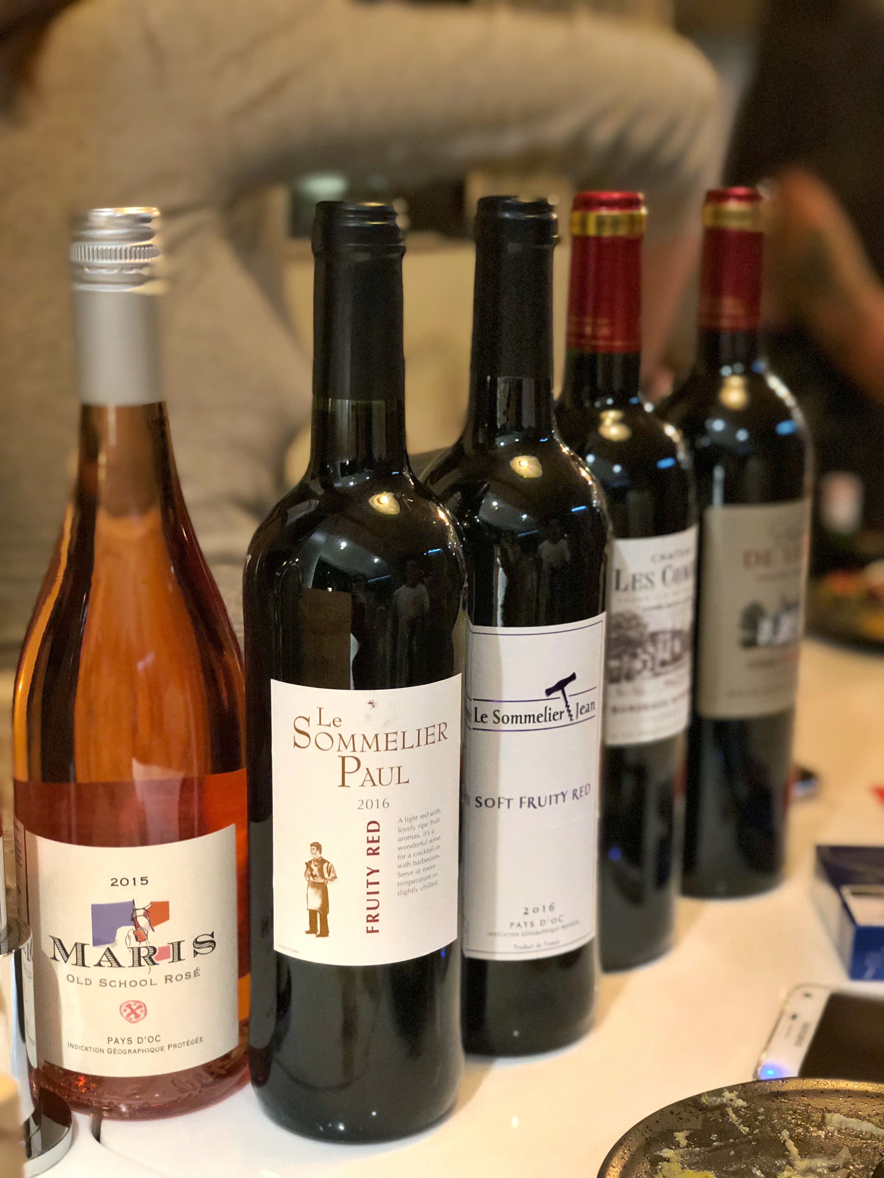 wine bottles from wine discovery