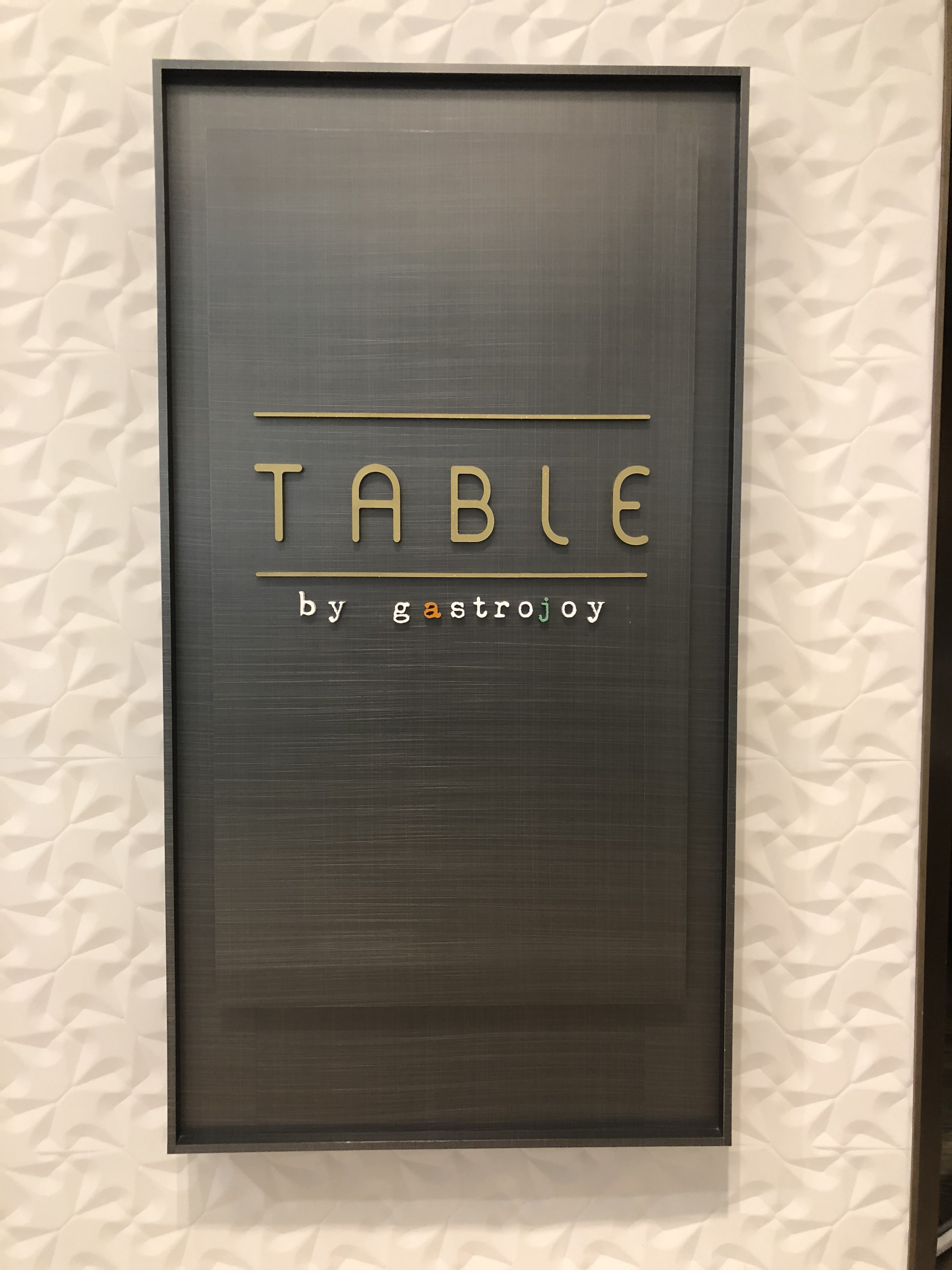 Sign for Table by Gastrojoy