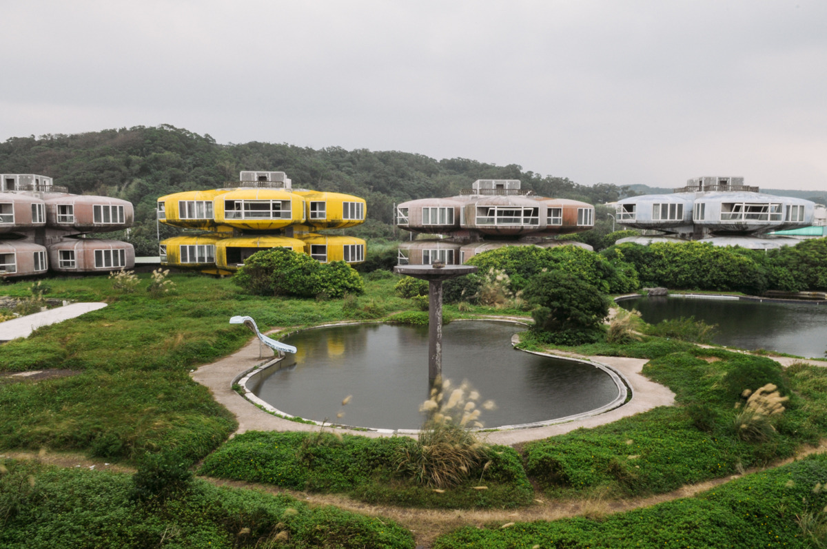 Abandoned Sanzhi ufo houses in Taipei