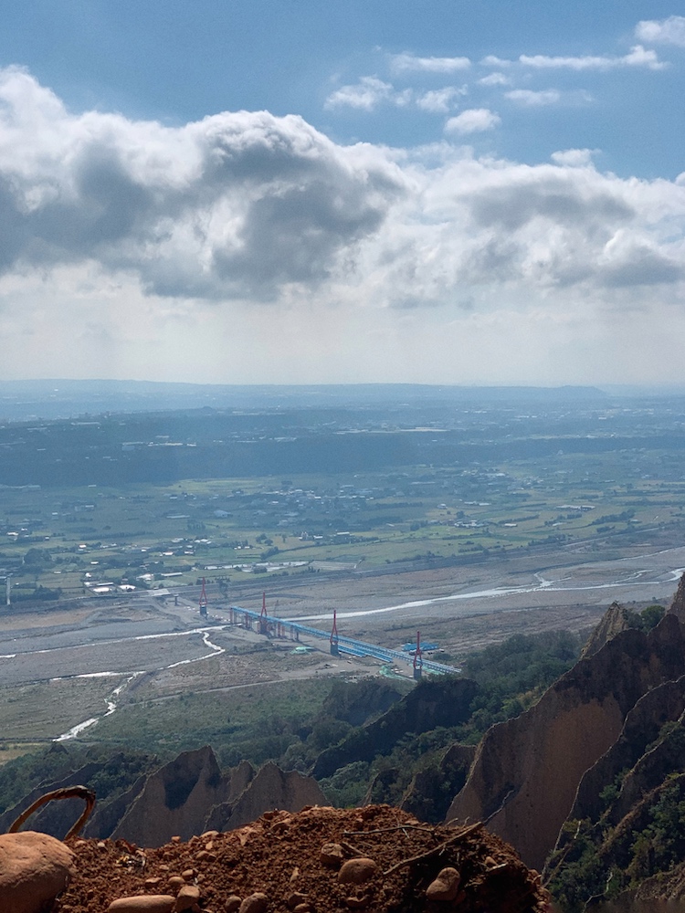 The city of Taichung, in the distance, the ocean.