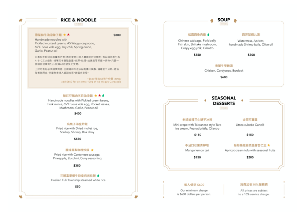 Mamasang Menu Taipei