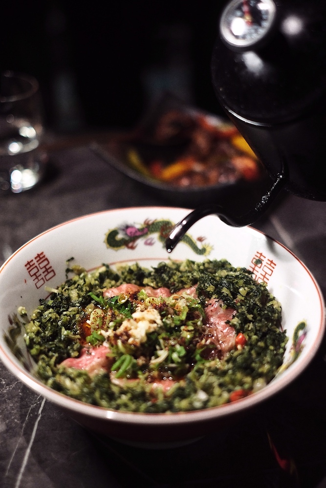 Beef noodles with wagyu meat