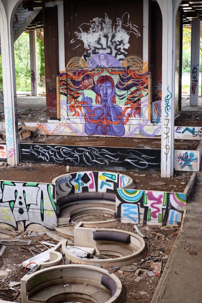 Abandoned lobby of the Haludovo hotel